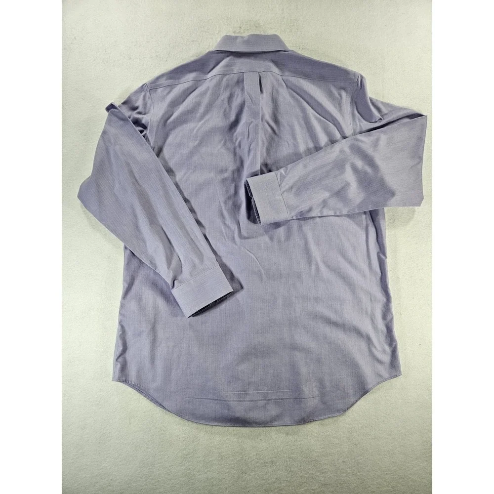 Banana Republic Men's Large Cotton Button Up Shirt Purple Lavender Regular Fit
